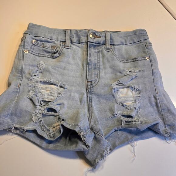 Aeropostale High Rise Curvy Midi Shorts 3” Sz 8 - Picture 3 of 9